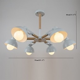 Lampadario mini tradizionale classico rustico vintage in metallo con finitura dipinta