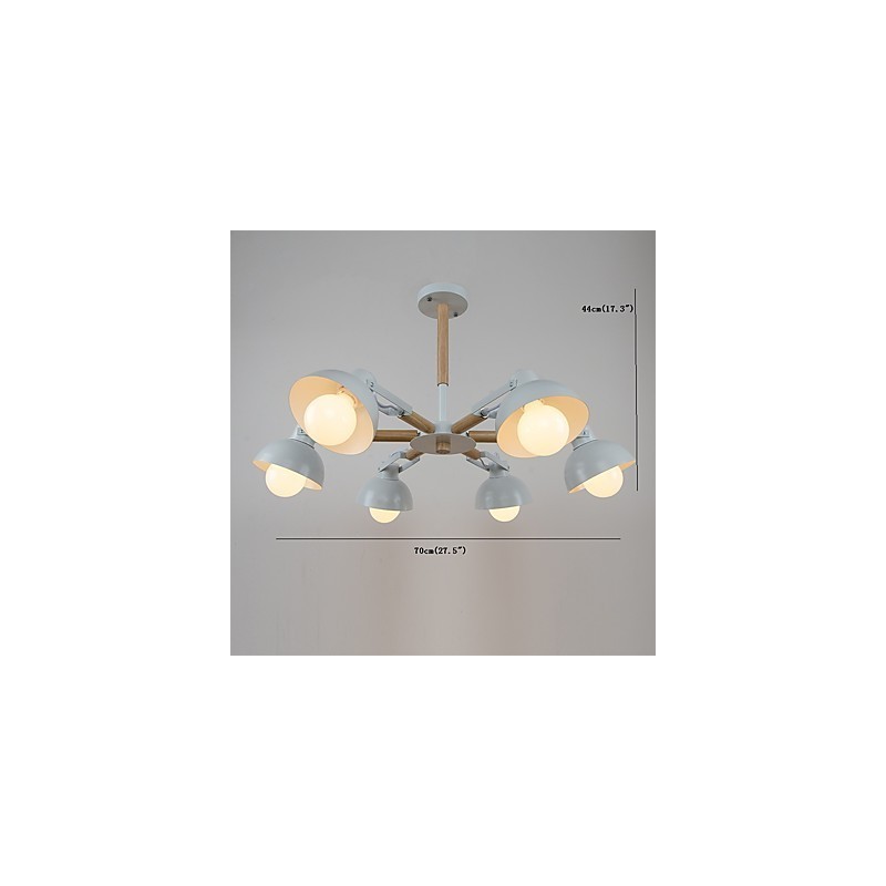 Lampadario mini tradizionale classico rustico vintage in metallo con finitura dipinta