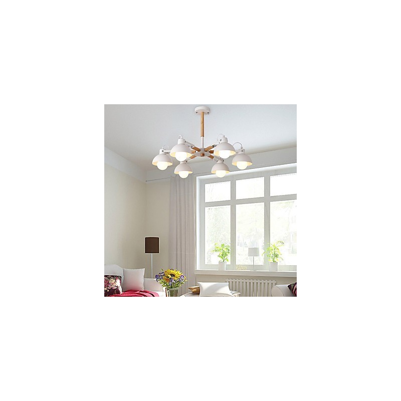 Lampadario mini tradizionale classico rustico vintage in metallo con finitura dipinta