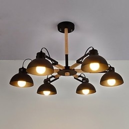 Lampadario mini tradizionale classico rustico vintage in metallo con finitura dipinta