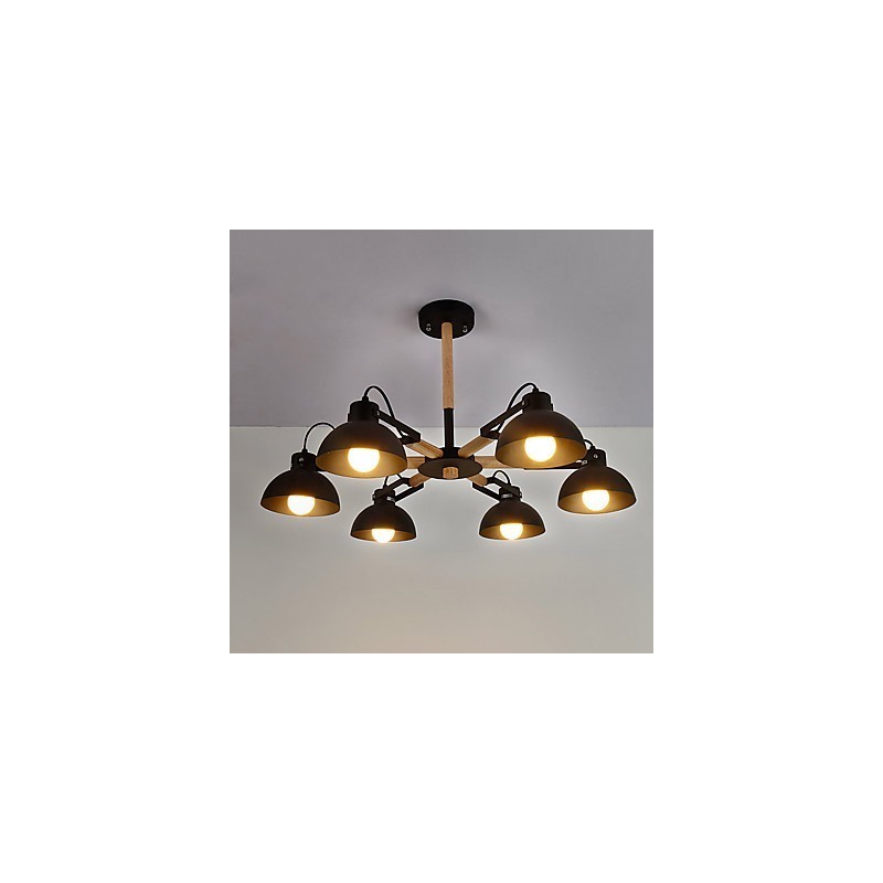 Lampadario mini tradizionale classico rustico vintage in metallo con finitura dipinta