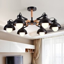 Lampadario mini tradizionale classico rustico vintage in metallo con finitura dipinta