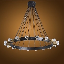 Lampadario nordico retrò-industriale creativo Penthouse