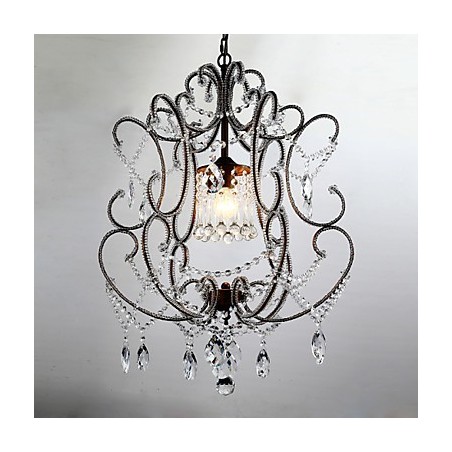 Lampadario in cristallo moderno vintage nero a sospensione