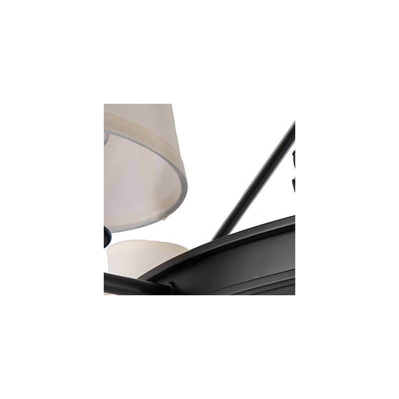 Lampadario a 8 luci in tessuto dipinto, stile moderno, classico e rustico