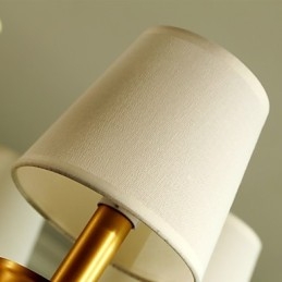 Lampadario in ottone con decorazioni in giada