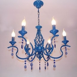 Lampadario moderno contemporaneo in metallo e cristallo