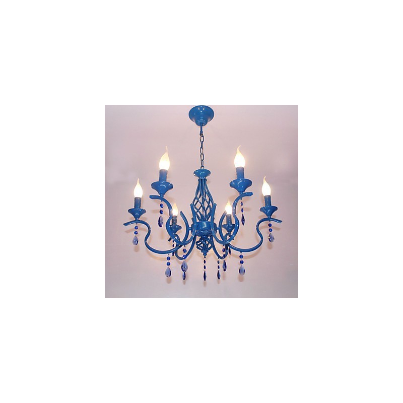 Lampadario moderno contemporaneo in metallo e cristallo