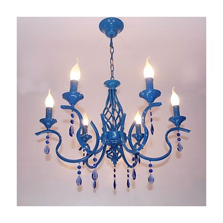 Lampadario moderno contemporaneo in metallo e cristallo