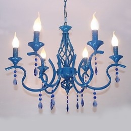Lampadario moderno contemporaneo in metallo e cristallo
