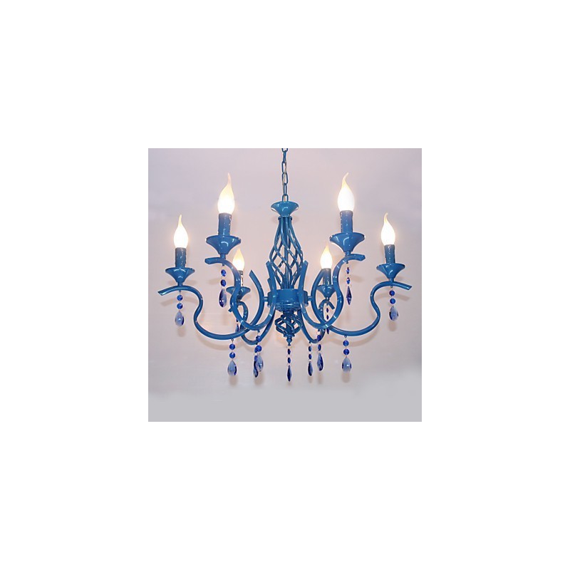 Lampadario moderno contemporaneo in metallo e cristallo