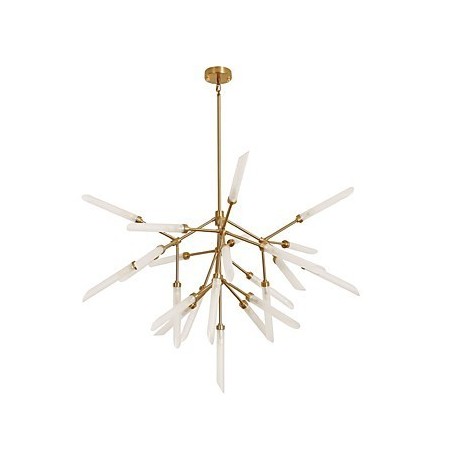 Lampadario moderno mini in metallo e vetro, catena regolabile, 120 cm