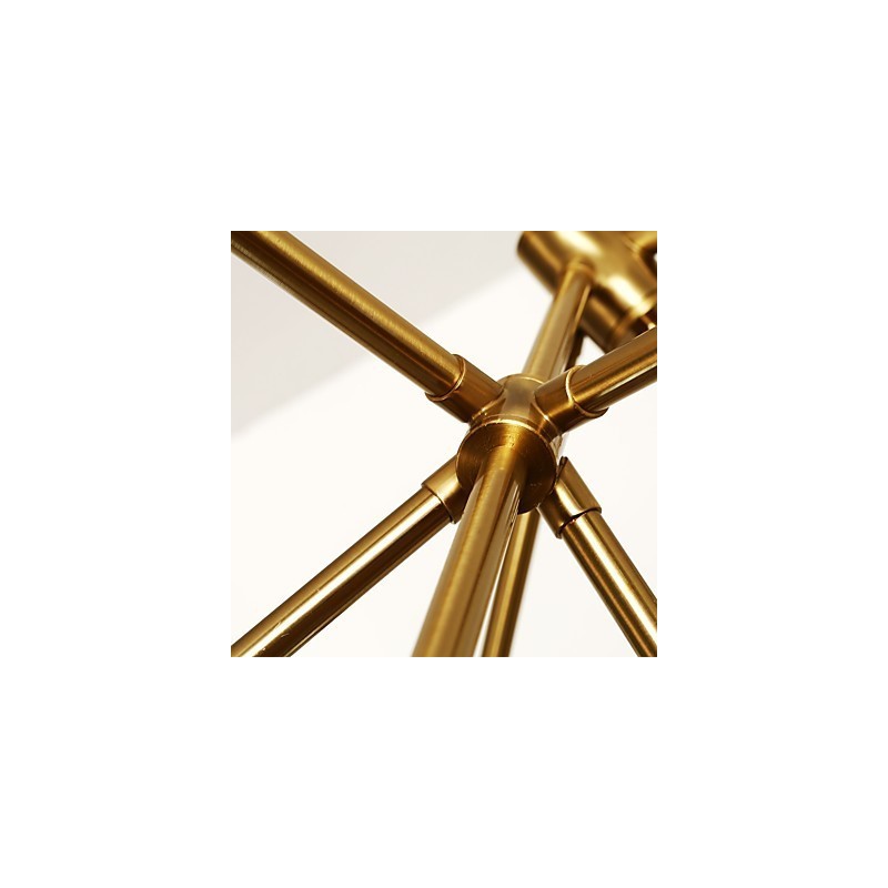 Lampadario moderno mini in metallo e vetro, catena regolabile, 120 cm