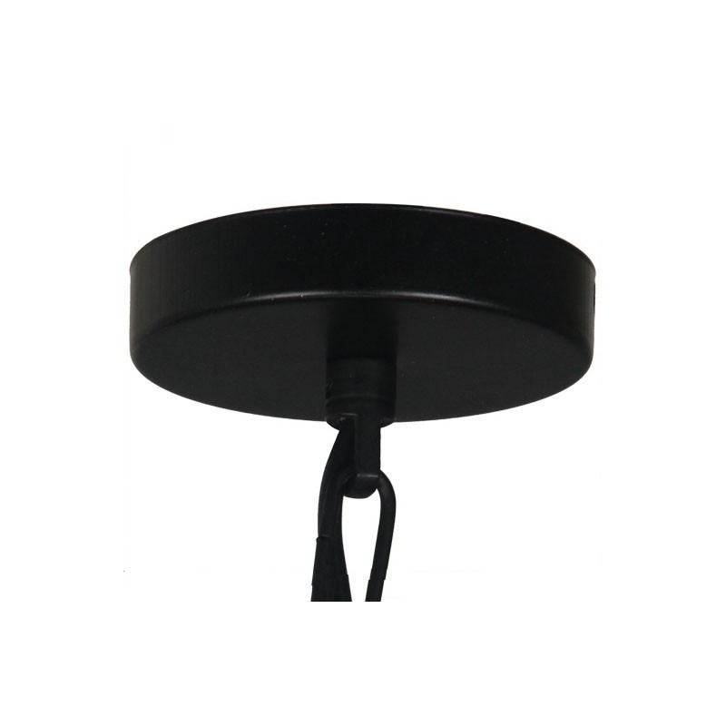Lampada a sospensione vintage in metallo e vetro