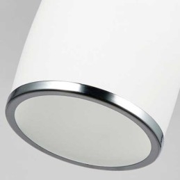 Lampada a sospensione LED integrato in metallo 1 luce 23 x 12 cm