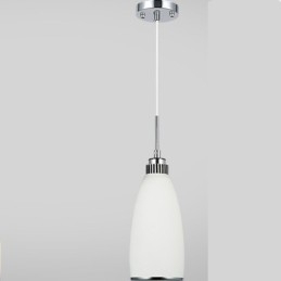 Lampada a sospensione LED integrato in metallo 1 luce 23 x 12 cm