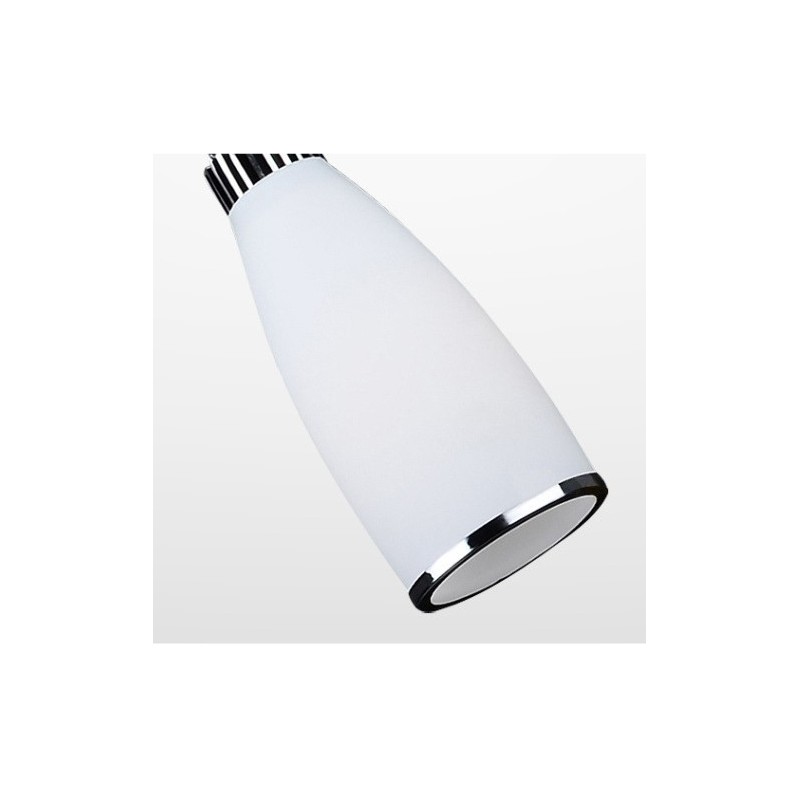 Lampada a sospensione LED integrato in metallo 1 luce 23 x 12 cm