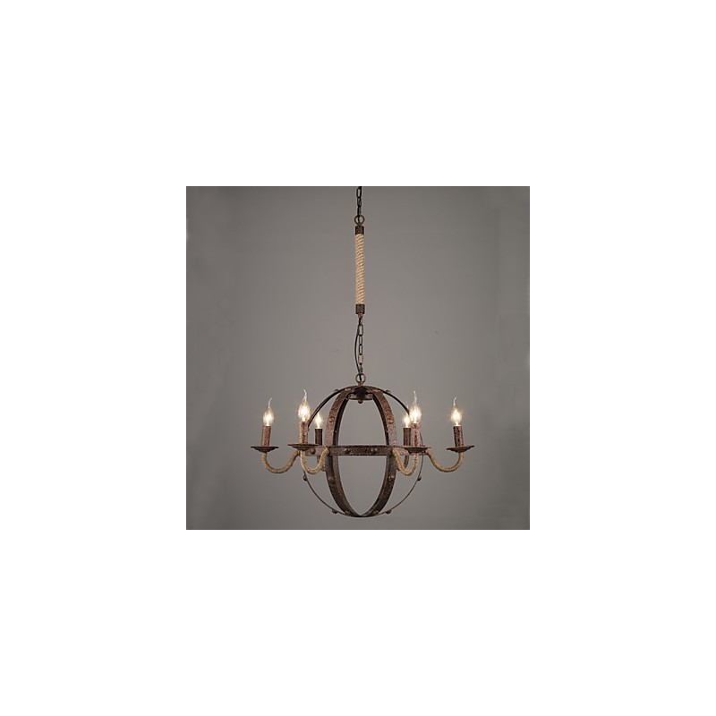 Lampadario vintage in metallo