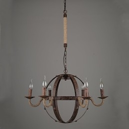 Lampadario vintage in metallo