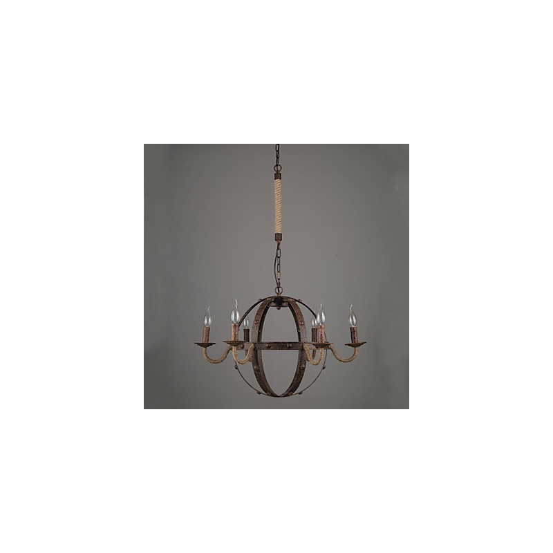 Lampadario vintage in metallo