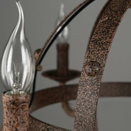 Lampadario vintage in metallo