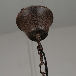 Lampadario vintage in metallo