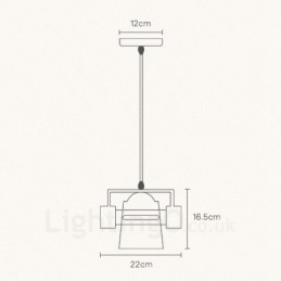 1 lampada a sospensione moderna nordica in legno chiaro con paralume in tessuto 22 x 16,5 cm