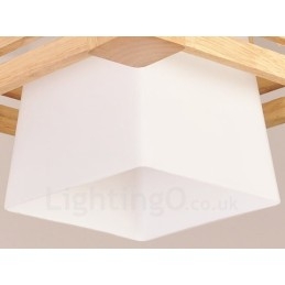 1 lampada a sospensione moderna nordica in legno chiaro con paralume in tessuto 22 x 16,5 cm