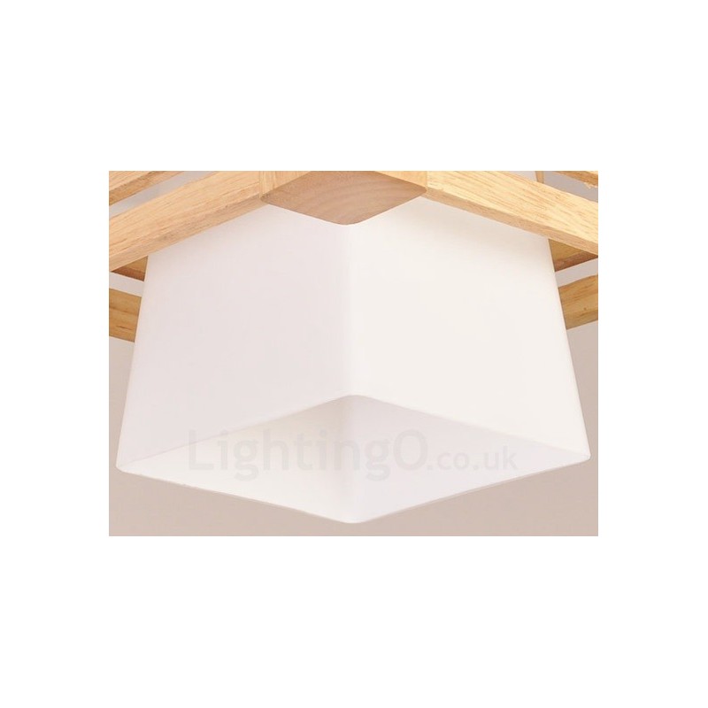 1 lampada a sospensione moderna nordica in legno chiaro con paralume in tessuto 22 x 16,5 cm