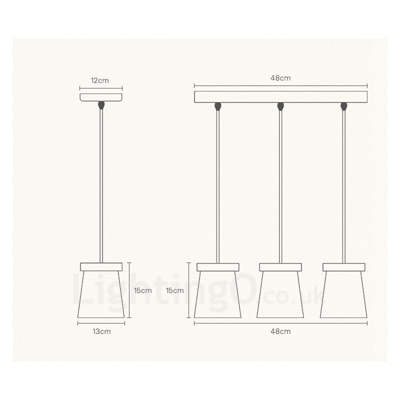 1 lampada a sospensione moderna nordica in legno chiaro con paralume in ferro 13x15 cm