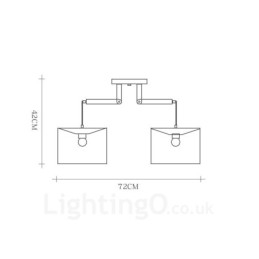 Lampada a sospensione in legno chiaro con paralume in tessuto 72 x 42 cm