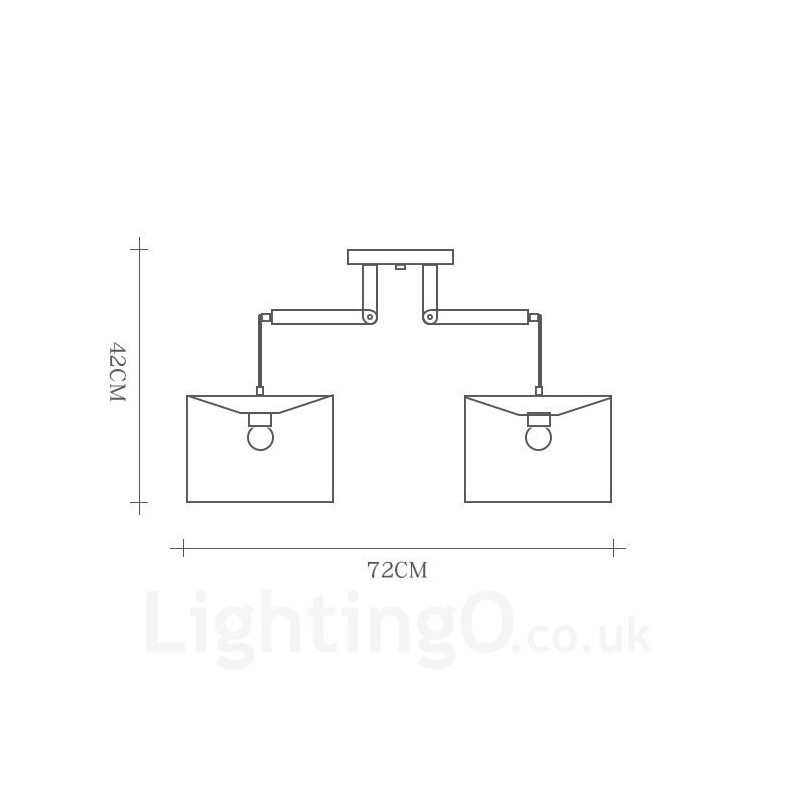 Lampada a sospensione in legno chiaro con paralume in tessuto 72 x 42 cm
