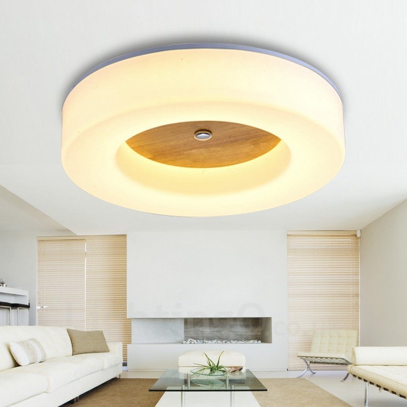 Plafoniera moderna contemporanea stile nordico con paralume in acrilico 350 mm
