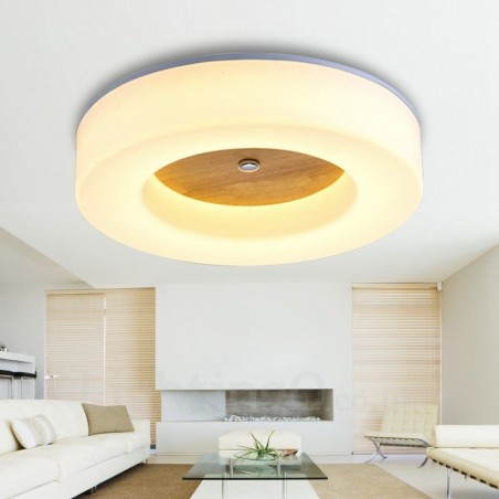 Plafoniera moderna contemporanea stile nordico con paralume in acrilico 350 mm