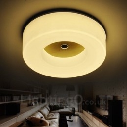 Plafoniera moderna contemporanea stile nordico con paralume in acrilico 350 mm