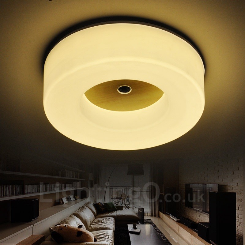 Plafoniera moderna contemporanea stile nordico con paralume in acrilico 350 mm