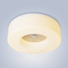 Plafoniera moderna contemporanea stile nordico con paralume in acrilico 350 mm