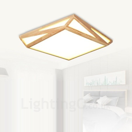 Plafoniera da soffitto moderna stile nordico con paralume in acrilico 45 x 45 x 12 cm