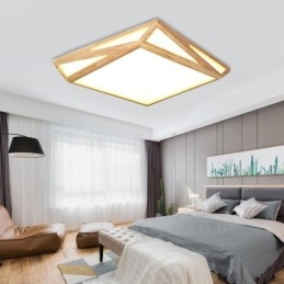 Plafoniera da soffitto moderna stile nordico con paralume in acrilico 45 x 45 x 12 cm