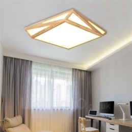 Plafoniera da soffitto moderna stile nordico con paralume in acrilico 45 x 45 x 12 cm