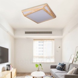 Plafoniera da soffitto moderna stile nordico con paralume in acrilico 45 x 45 x 12 cm