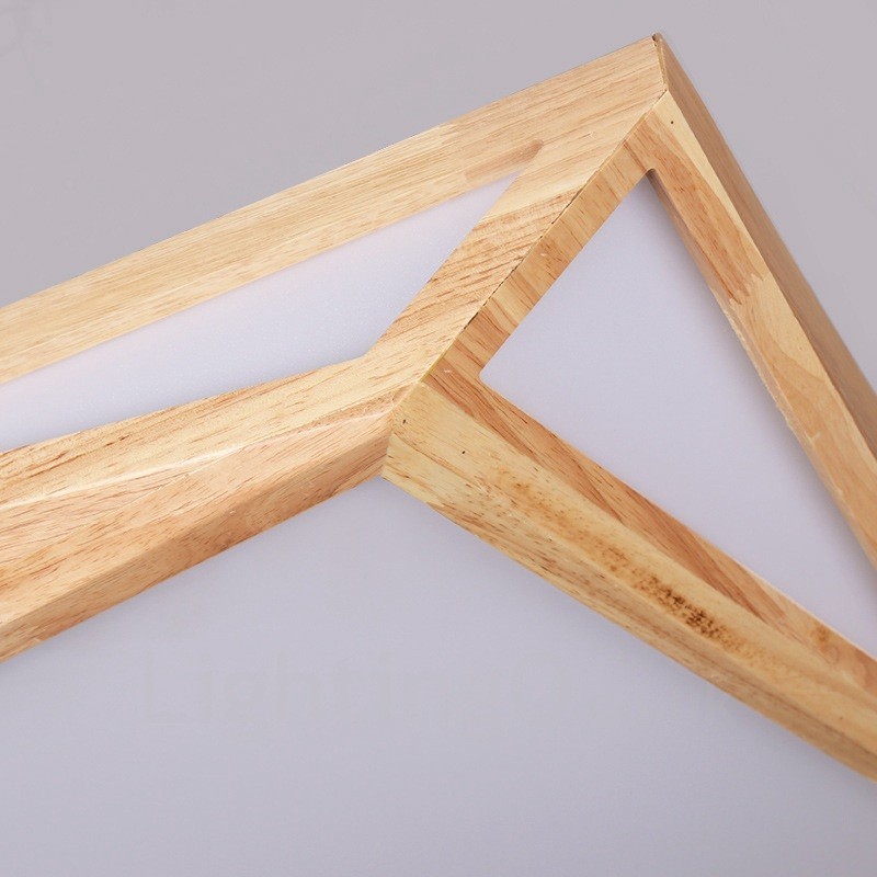 Plafoniera da soffitto moderna stile nordico con paralume in acrilico 45 x 45 x 12 cm