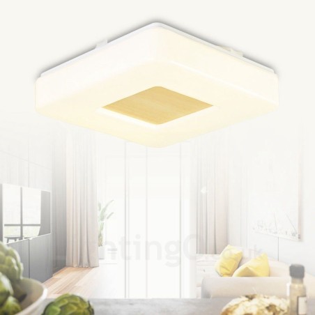 Plafoniera moderna e contemporanea con paralume in acrilico, LED, 210 mm