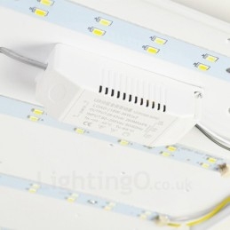 Plafoniera moderna e contemporanea con paralume in acrilico, LED, 210 mm