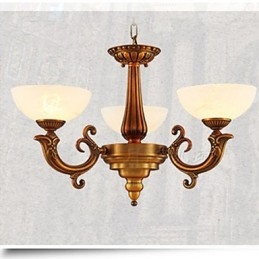 Lampadario cinese in marmo e rame pieno