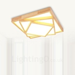 Plafoniera LED nordica moderna e contemporanea con paralume in acrilico 480 mm