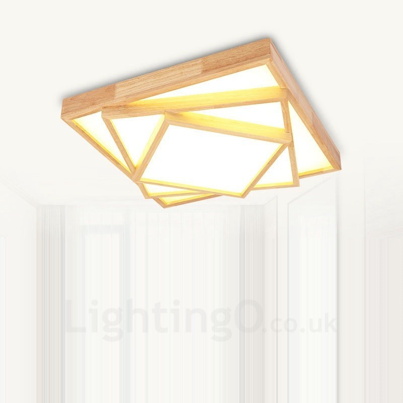 Plafoniera LED nordica moderna e contemporanea con paralume in acrilico 480 mm