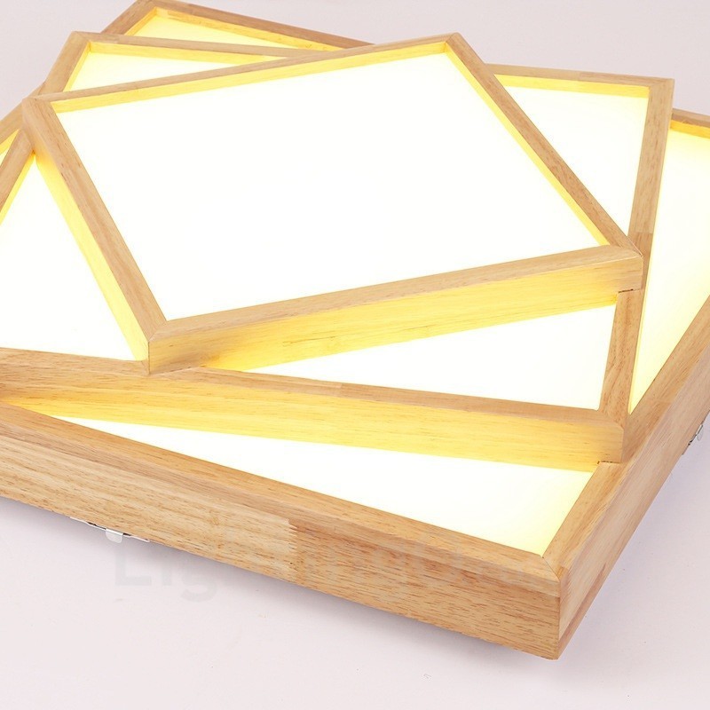 Plafoniera LED nordica moderna e contemporanea con paralume in acrilico 480 mm