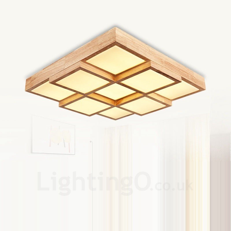 Plafoniera moderna contemporanea in stile nordico con paralume in acrilico, LED, 460 mm