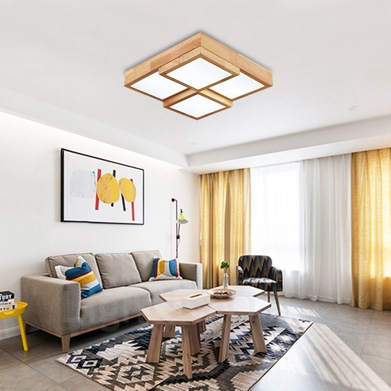 Plafoniera moderna contemporanea in stile nordico con paralume in acrilico, LED, 460 mm